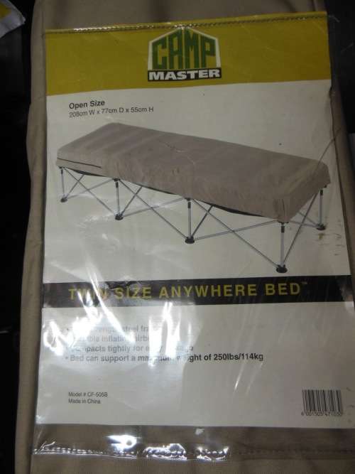 Mattresses & Stretchers Camp Master Twin Bed was sold for R690.00 on
